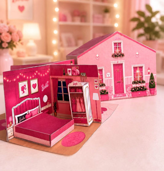 Printable 3D Barbie House - Instant Digital Download