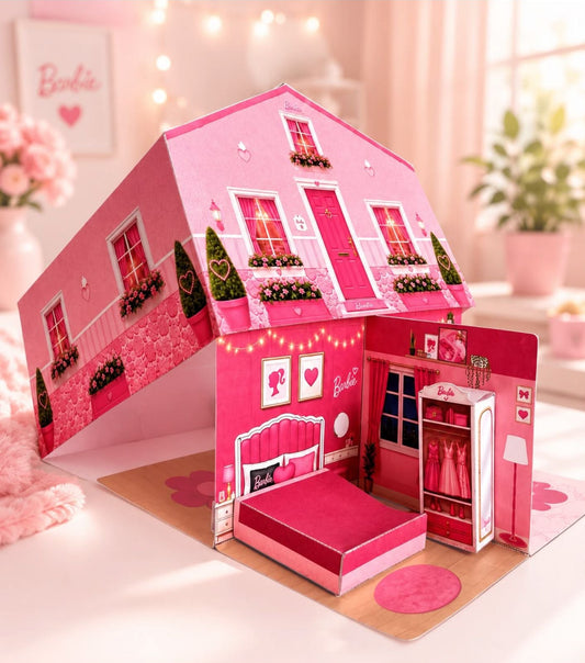 Printable 3D Barbie House - Instant Digital Download