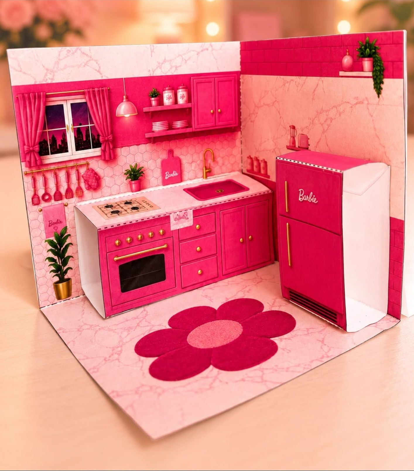 Printable 3D Barbie House - Instant Digital Download