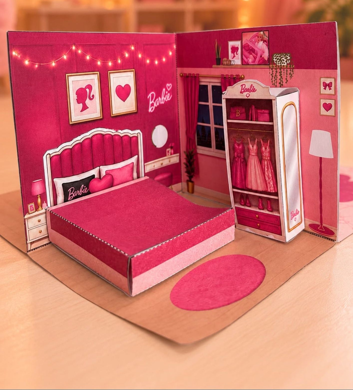Printable 3D Barbie House - Instant Digital Download