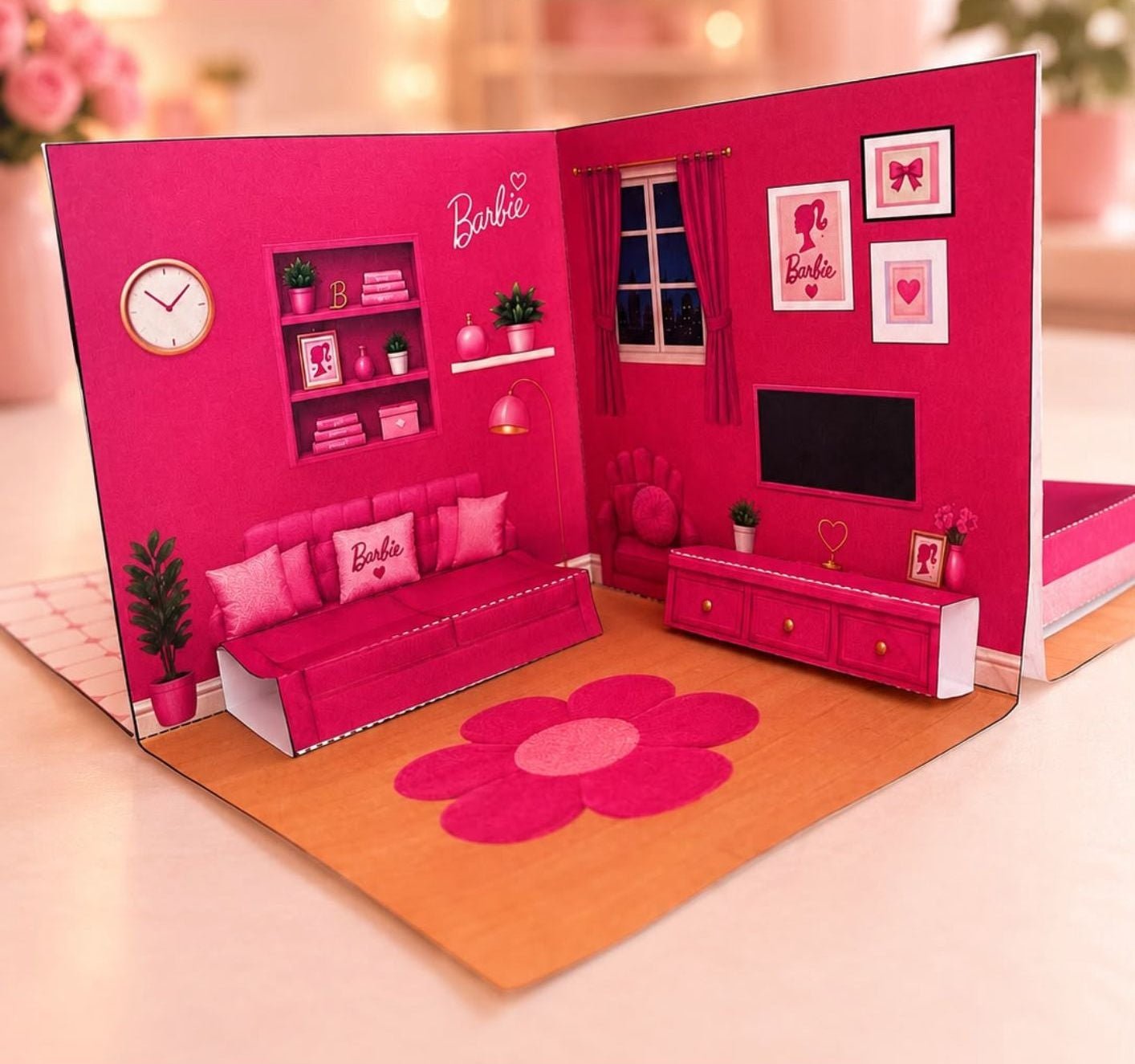 Printable 3D Barbie House - Instant Digital Download