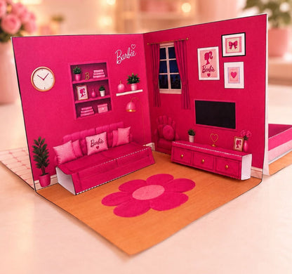Printable 3D Barbie House - Instant Digital Download